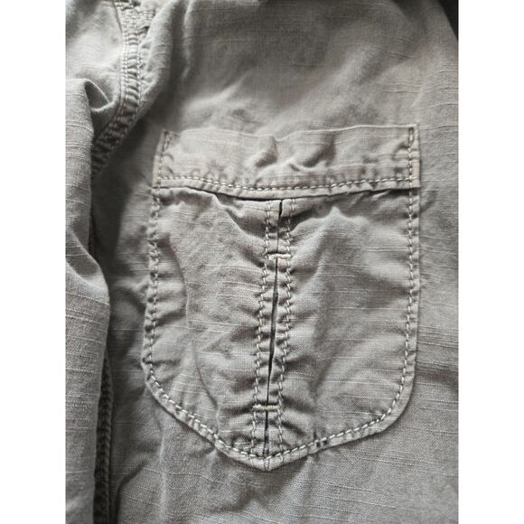 Natural Reflections Gray Long Sleeve Button Shirt Emroidered Size Large - Picture 5 of 10